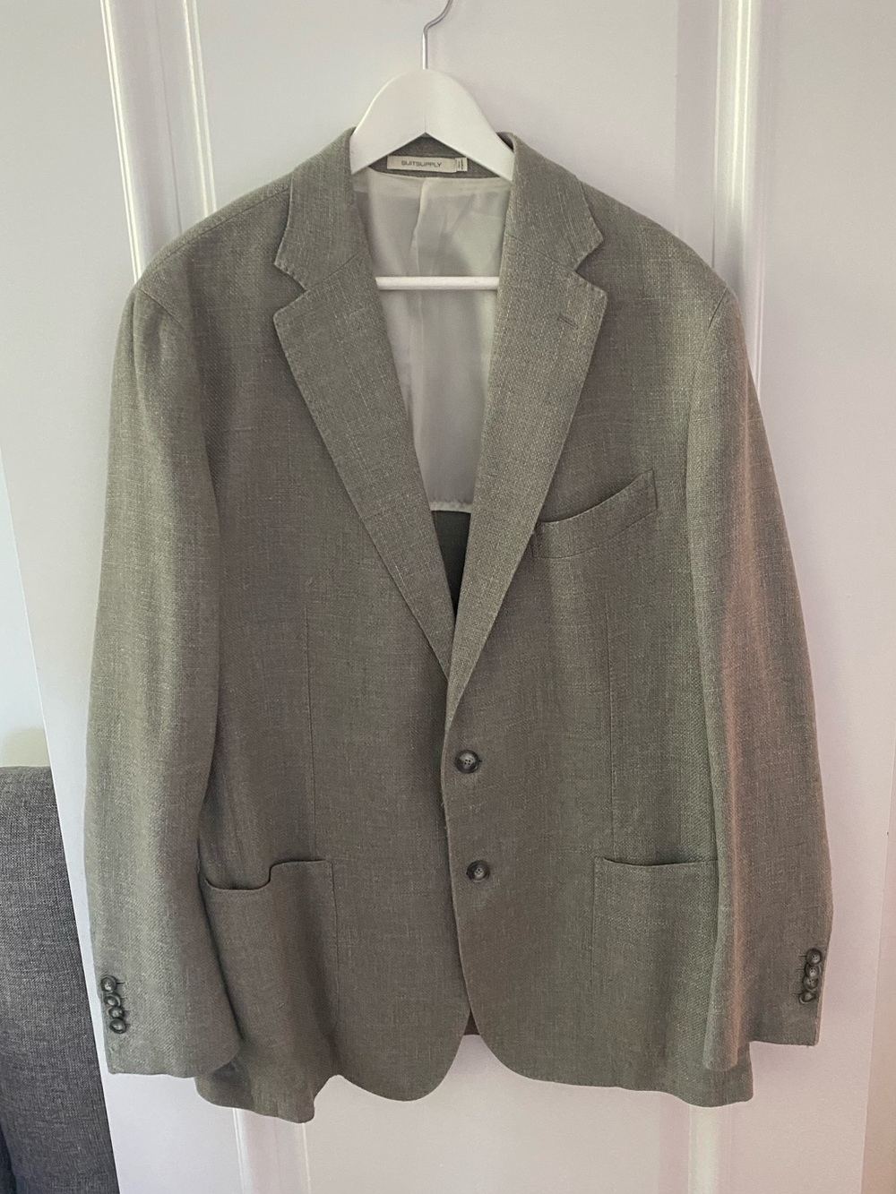 Suitsupply Havana E. Thomas Wool Silk Linen Cashmere Blazer 46